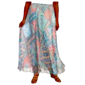 Ruby Rd Floral Print Broomstick Skirt Size 12